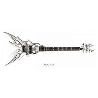 B.C. Rich Draco Ghost Flame